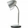 LED Bureaulamp - Aigi Wony - E27 Fitting - Flexibele Arm - Rond - Glans Zilver
