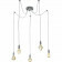 LED Hanglamp - Hangverlichting - Trion Cardino - E27 Fitting - 5-lichts - Rond - Antiek Grijs - Aluminium