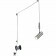 LED Hanglamp - Trion Corlo - GU10 Fitting - Rond - Mat Nikkel - Aluminium