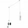 LED Hanglamp - Trion Corlo - GU10 Fitting - Rond - Mat Wit - Aluminium