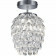 LED Plafondlamp - Plafondverlichting - Trion Pret - E14 Fitting - Rond - Glans Chroom - Aluminium