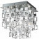 LED Plafondlamp - Plafondverlichting - Trion Quson - E27 Fitting - 1-lichts - Vierkant - Mat Chroom - Aluminium 
