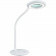 LED Tafellamp - Trion Dorano - Dimbaar - Vergrootglas - USB Oplaadbaar - Flexibele Arm - Wit