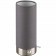 LED Tafellamp - Trion Emiron - 5W - Warm Wit 3000K - Dimbaar - Rond - Mat Nikkel/Grijs - Aluminium/Textiel