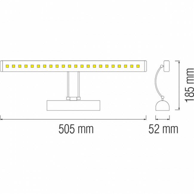 breedte huren Kameel 6W LED Schilderijverlichting van A-Kwaliteit | BES LED