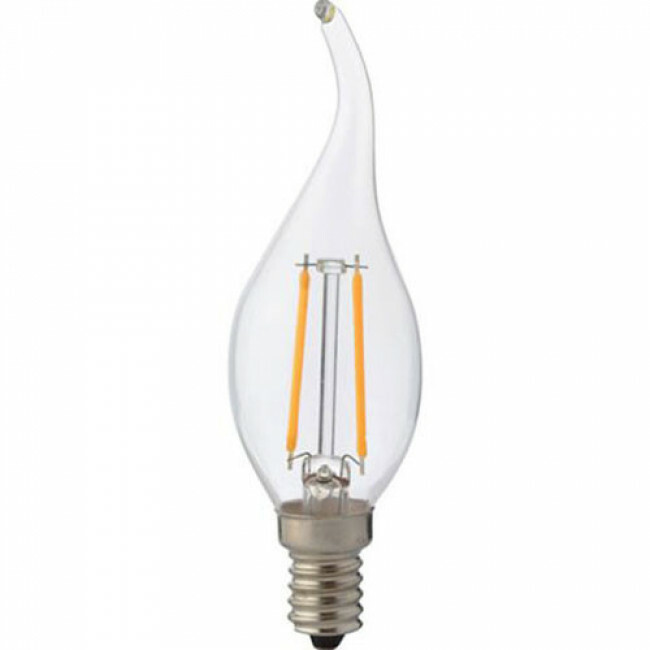 regeling geest film LED Lamp - Kaarslamp - Filament Flame - E14 Fitting - 4W - Warm Wit 2700K |  BES LED