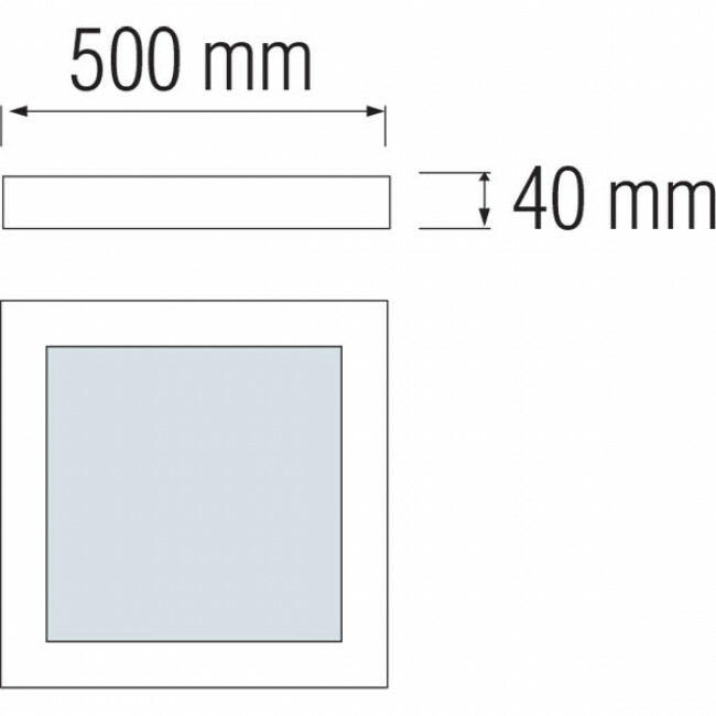 LED Paneel - 50x50 Natuurlijk Wit 4200K - 40W Vierkant - Aluminium | BES LED