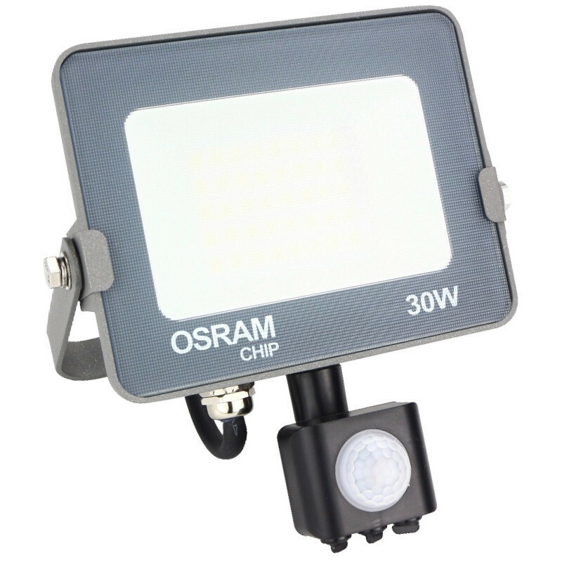 LED Bouwlamp 30 Watt met sensor - LED Schijnwerper - Natuurlijk Wit 4000K Waterdicht - OSRAM LEDs | BES LED