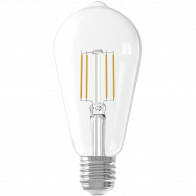 CALEX - LED Lamp - Filament ST64 - E27 Fitting - 6W - Warm Wit 2700K - Transparant Helder