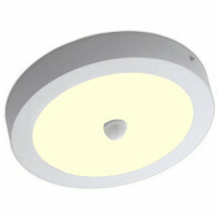 LED Downlight - Facto - PIR Bewegingssensor 360° - 20W - UGR19 - Warm Wit 3000K - Opbouw Rond - Mat Wit - Aluminium - OSRAM LEDs