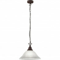 LED Hanglamp - Hangverlichting - Trion Kantra - E27 Fitting - 1-lichts - Rond - Roestkleur - Aluminium