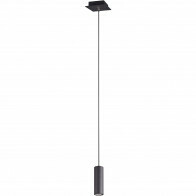 LED Hanglamp - Trion Mary - GU10 Fitting - 1-lichts -  Rond - Mat Zwart - Aluminium
