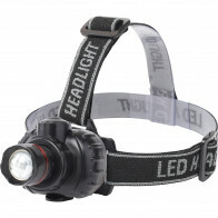 LED Hoofdlamp - Aigi Xixo - Waterdicht - 50 Meter - Kantelbaar - 1 LED - 1.8W - Zwart | Vervangt 10W