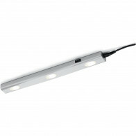 LED Keukenkast Verlichting - Trion Arigany - 3W - Koppelbaar - Warm Wit 3000K - 3-lichts - Rechthoek - Mat Grijs