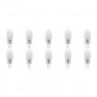 LED Lamp 10 Pack - Velvalux - G4 Fitting - Dimbaar - 2W - Warm Wit 3000K - Melkwit - 12V Steeklamp | Vervangt 20W