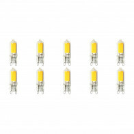 LED Lamp 10 Pack - Aigi - G9 Fitting - 2W - Helder/Koud Wit 6500K | Vervangt 20W
