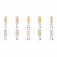 LED Lamp 10 Pack - Aigi - G9 Fitting - 5W - Helder/Koud Wit 6500K | Vervangt 45W