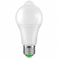 LED Lamp met Bewegingssensor - Aigi Linido - A60 - E27 Fitting - 6W - Helder/Koud Wit 6500K