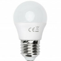 LED Lamp - Smart LED - Aigi Exona - Bulb G45 - 5W - E27 Fitting - Slimme LED - Wifi LED - Aanpasbare Kleur - Mat Wit - Glas