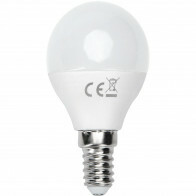 LED Lamp - Smart LED - Aigi Kiyona - Bulb G45 - 7W - E14 Fitting - Slimme LED - Wifi LED - RGB + Aanpasbare Kleur - Mat Wit - Glas
