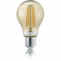 LED Lamp - Trion Lamba - E27 Fitting - 4W - Warm Wit 3000K - Amber - Glas