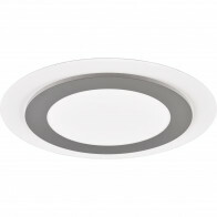LED Plafondlamp - Plafondverlichting - Trion Groan - 42W - Aanpasbare Kleur - Afstandsbediening - Dimbaar - Rond - Mat Nikkel - Metaal