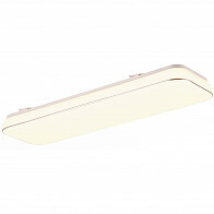 LED Plafondlamp - Plafondverlichting - Trion Lana - 28W - Warm Wit 3000K - Dimbaar - Rechthoek - Wit - Kunststof
