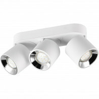 LED Plafondlamp - Plafondverlichting - Trion Pinati - GU10 Fitting - 3-lichts - Rond - Mat Wit - Metaal