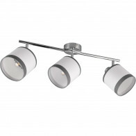 LED Plafondlamp - Plafondverlichting - Trion Vamos - E14 Fitting - 3-lichts - Rond - Chroom - Metaal - Max 10W