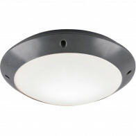 LED Plafondlamp - Badkamerlamp - Trion Camiro - Opbouw Rond - Waterdicht IP54 - E27 Fitting - Mat Zwart - Kunststof