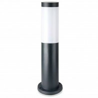 LED Tuinverlichting - Staande Buitenlamp - Viron Stobo - E27 Fitting - Rond - Mat Zwart - Aluminium - 45cm