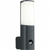 LED Tuinverlichting - Wandlamp - Buitenlamp - Trion Ticani - Bewegingssensor - 5W - Spatwaterdicht IP44 - Dimbaar - Mat Antraciet - Aluminium