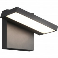 LED Tuinverlichting - Wandlamp Buitenlamp - Trion Ihson - 8W - Warm Wit 3000K - Draaibaar - Vierkant - Mat Antraciet - Aluminium