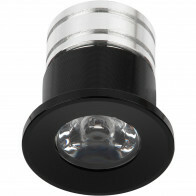 LED Veranda Spot Verlichting - 3W - Warm Wit 3000K - Inbouw - Rond - Mat Zwart - Aluminium - Ø31mm