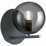 LED Wandlamp - Wandverlichting - Trion Pora - E14 Fitting - Rond - Mat Zwart - Aluminium