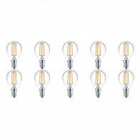 PHILIPS - LED Lamp 10 Pack - CorePro Luster 827 P45 CL - E14 Fitting - 4.5W - Warm Wit 2700K | Vervangt 40W