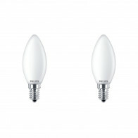 PHILIPS - LED Lamp - Set 2 Stuks - Classic LEDCandle 827 B35 FR - E14 Fitting - 2.2W - Warm Wit 2700K | Vervangt 25W