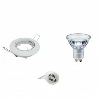 LED Spot Set - GU10 Fitting - Inbouw Rond - Glans Wit - Kantelbaar Ø82mm - Philips - MASTER 927 36D VLE - 3.7W - Warm Wit 2200K-2700K - DimTone Dimbaar