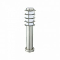 LED Tuinverlichting - Staande Buitenlamp - Nalid 3 - E27 Fitting - Rond - RVS - Philips - CorePro LEDbulb 827 A60 - 8W - Warm Wit 2700K