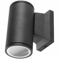 LED Tuinverlichting - Wandlamp Buiten - Aigi Wally Down - GU10 Fitting - Rond - Mat Zwart - Aluminium - Philips - CorePro 827 36D - 4.6W - Warm Wit 2700K