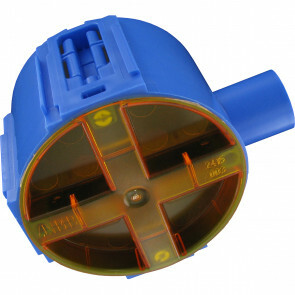 ABB - Inbouwdoos - Hafobox - 50mm - 5/8inch - Incl. Deksel - Blauw
