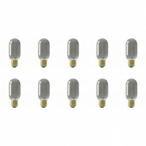 CALEX - LED Lamp 10 Pack - LED Buislamp - Filament - E27 Fitting - Dimbaar - 4W - Warm Wit 2100K - Titanium
