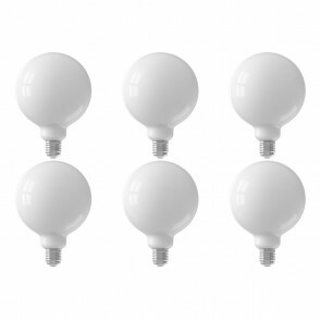 CALEX - LED Lamp 6 Pack - Globe - Smart LED G125 - E27 Fitting - Dimbaar - 7W - Aanpasbare Kleur - Mat Wit