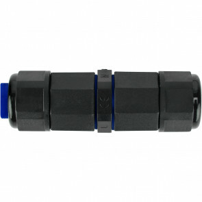 Kabelverbinder - Rechte Connector - Waterdicht IP68 - 3 Aderig - Zwart