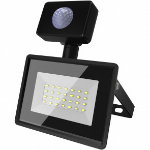 LED Breedstraler met Sensor - Velvalux Glowlit - 20 Watt - Helder/Koud Wit 6500K - Waterdicht IP65 - Flikkervrij
