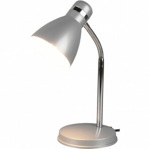 LED Bureaulamp - Tafelverlichting - Trion Himaya - E27 Fitting - Rond - Mat Titaan - Aluminium