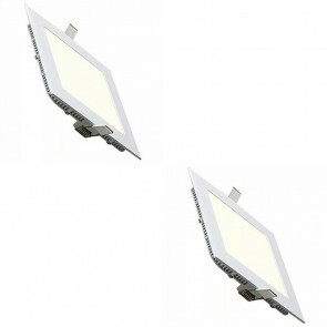LED Spot / LED Downlight / LED Paneel Set BSE Slim Vierkant Inbouw 15W 4200K Natuurlijk Wit 195mm Spatwaterdicht Pack