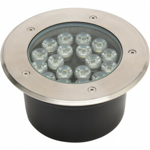 LED Grondspot - Aruz - Inbouw Rond - 18W - Waterdicht IP67 - Natuurlijk Wit 4000K - Rond - Mat Chroom - RVS