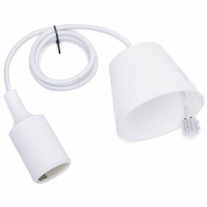 LED Hanglamp - Hangverlichting - Aigi Yuka - E27 Fitting - Rond - Mat Wit - Kunststof