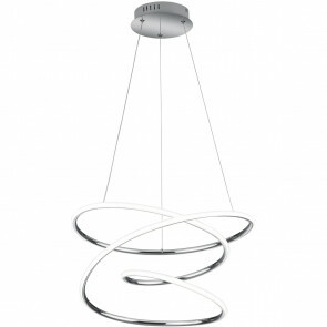 LED Hanglamp - Hangverlichting - Trion Bilona - 36W - Natuurlijk Wit 4000K - Dimbaar - Rond - Glans Chroom - Aluminium